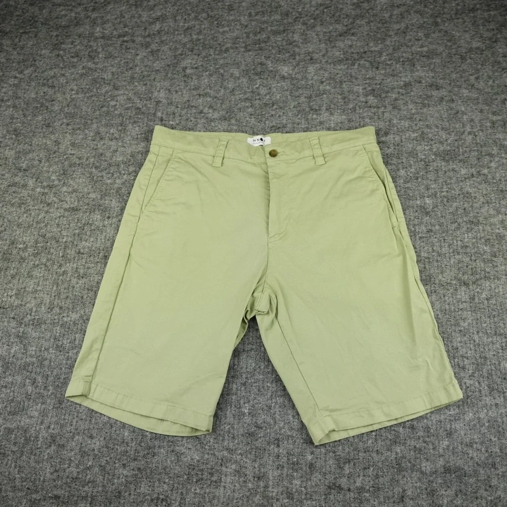 NN07 No Nationality Crown Shorts Mens 32‎ Green Chino 9